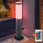Lampadaire borne lumineuse extrieur lampes de jardin tlcommande ip44 lampadaire, acier inoxydable, ...