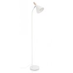 Lampadaire brillant blanc 31x20x148h en mtal