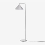 Lampadaire cambrea en m�tal sklum gris chrom�