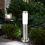 Lampadaire lampe de chemin lumi�re ext�rieure lumi�re de patio lanterne en acier inoxydable ip44 lumi�re ...