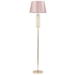 Lampadaire design en m�tal  krista  168cm rose & or