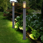 Lampadaire clairage de chemin borne lumineuse extrieur lampes de jardin anthracite ip44 lampadaire ...