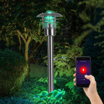 Lampadaire, clairage extrieur, clairage d'alle de jardin, lampadaire lanterne, contrle par application ...