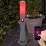 Lampadaire d'�clairage ext�rieur intelligent avec d�tecteur de mouvement lumi�re de jardin dimmable, ...