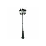 Lampadaire ext�rieur 3 t�tes 3x100w e27 fonte noir adela