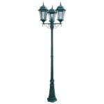 Lampadaire extrieur 3 ttes 3x100w fonte vert