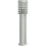 Lampadaire d'extrieur argent 60 cm acier inoxydable vidaxl