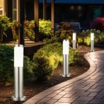 Lampadaire d'extérieur lampe de pied lampadaire lampadaire lampe de jardin, plastique acier inoxydable ... Lampadaire d'extérieur lampe de pied lampadaire lampadaire lampe de jardin, plastique acier inoxydable ...