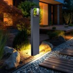 Lampadaire d'ext�rieur led, �clairage de chemin, �clairage ext�rieur gris fonc�, lampadaire, aluminium, ...