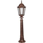 Lampadaire d'extrieur - marron, 23x23x106 cm avec structure abs - 'pitch' - wellhome