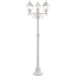 Lampadaire d'ext�rieur nissie 3 - flammes blanc 3x a60, e27, 60w, adapt� aux lampes normales (non incluses) ...