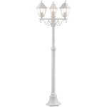 Lampadaire d'ext�rieur nissie 3 - flammes blanc 3x a60, e27, 60w, adapt� aux lampes normales (non incluses) ...