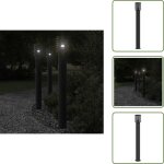 Lampadaire d'ext�rieur noir 110 cm acier inoxydable - lampadaire exterieur - �clairage ext�rieur - luminaire ...
