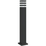 Lampadaire d'extrieur noir 80 cm aluminium vidaxl