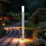 Lampadaire d'ext�rieur avec socle d�tecteur de mouvement douilles lumi�re ext�rieure acier inoxydable, ...