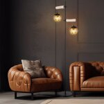 Lampadaire, lampadaire, lampe d'appoint, lampe de salon, réglable en hauteur, bois naturel, abat - jour ... Lampadaire, lampadaire, lampe d'appoint, lampe de salon, réglable en hauteur, bois naturel, abat - jour ...