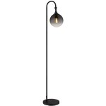 Lampadaire lampadaire lampe d'appoint verre lampe de salon mobile fum�e 152 cm