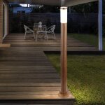 Lampadaire, lampe d'ext�rieur, lampe de jardin, lampadaire, lampe de chemin, terrasse ip44, acier inoxydable ...