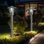 Lampadaire, lampe d'extrieur, lampe de terrasse, clairage de jardin, lanterne, lampadaire, mtal, acier ...