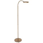 Lampadaire lampe de lecture lampe d'appoint led flexo lampe de salon dimmable bronze