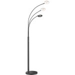 Fischer&honsel - lampadaire lampadaire lampe de salon led m�tal noir cct dimmable h 185 cm