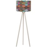 Lampadaire, large abat - jour multi, grand, avec mdf, blanc, collection tanganyika, 38x38x145, prise ... Lampadaire, large abat - jour multi, grand, avec mdf, blanc, collection tanganyika, 38x38x145, prise ...