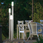 Lampadaire led d'extérieur en acier inoxydable, grand luminaire d'extérieur, lampe de jardin 170 cm, ... Lampadaire led d'extérieur en acier inoxydable, grand luminaire d'extérieur, lampe de jardin 170 cm, ...