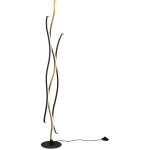 Lampadaire led 28w 3250lm 230030004000k - dimmer - laitonnoir - trio - blaze 58647136 58647136 58647136 ...