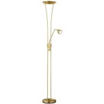 Lampadaire led arizona en laiton satin, hauteur 180 cm