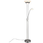 Lampadaire led dimmer avec liseuse orson nickel trio lighting spot
