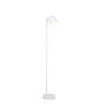 Lampadaire led, lampe sur pied, lampe de lecture, m�tal, blanc, smd, fonctionnement sur batterie, h 125 ...