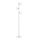 Lampadaire led megaman quincy 3 abat - jours pied blanc 2, 5w