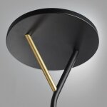 Lampadaire led plano dimmable noir mat