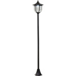 Mh - lampadaire led solaire extrieur belinda noir