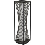 Lampadaire led solaire ext�rieur en r�sine filaire h. 77 cm gris