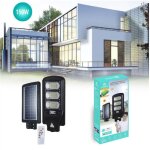 Lampadaire led solaire rechargeable avec panneau et tlcommande 150 w led - 8511