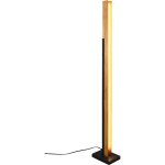 Lampadaire led tactile dimmable bois naturelnoir mat 16w 3000k 1950lm - trio - kerala 68599660 68599660 ...