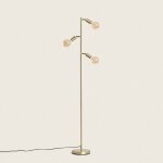 Efectoled - lampadaire mtal aratz 3 spots dor