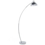 Lampadaire en m�tal argent� avec abat - jour flexible e27 max 60w pour salon chambre ou coin lecture ...