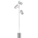 Lampadaire en m�tal chrom� - 3 abat - jours - h. 155 cm - chrome - kinley
