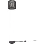 Paco home - lampadaire moderne salon chambre aspect rotin boho corbeille lampadaire e27 un pied noir, ...