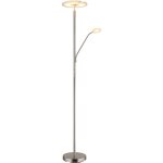 Lampadaire plafonnier projecteur liseuse led flexospot variateur rotatif verre nickel mat Lampadaire plafonnier projecteur liseuse led flexospot variateur rotatif verre nickel mat
