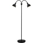 Lampadaire ray double m�tal noir, h. 158 - ip20 - e14 / nordlux int�rieur