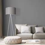 Paco home - lampadaire salon chambre tripode abat - jour tissu lampadaire e27 uni gris (Ø45, 5 cm), lampadaire ... Paco home - lampadaire salon chambre tripode abat - jour tissu lampadaire e27 uni gris (Ø45, 5 cm), lampadaire ...