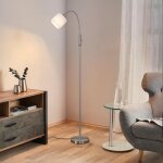 Lampadaire salon lampadaire moderne e14 lampe arc en tissu vintage interrupteur  bascule rotatif  360 ...