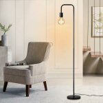 Lampadaire salon vintage lampadaire noir avec interrupteur � pied m�tal industriel lampadaire design ...