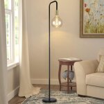 Lampadaire salon vintage lampadaire noir or avec interrupteur � pied lampadaire industriel en m�tal design ...