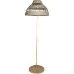 Lampadaire sans fil elion beige rotin h168cm