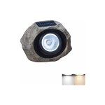 Lampadaire solaire extrieur en rsine pierre - clairage de jardin, lampes de poteau  led, lumire ...