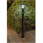 Lampadaire solaire galix g4595c - tres �clairant - inox avec d�tecteur - h93 cm - 1000 lumens